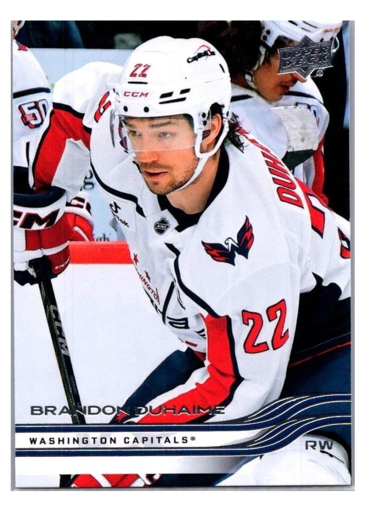 2025-26 Upper Deck Base Set Brandon Duhaime #187 card