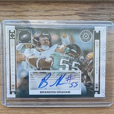 2024 Panini Photogenic In The Action Autographs Brandon Graham #IAA-BGR card