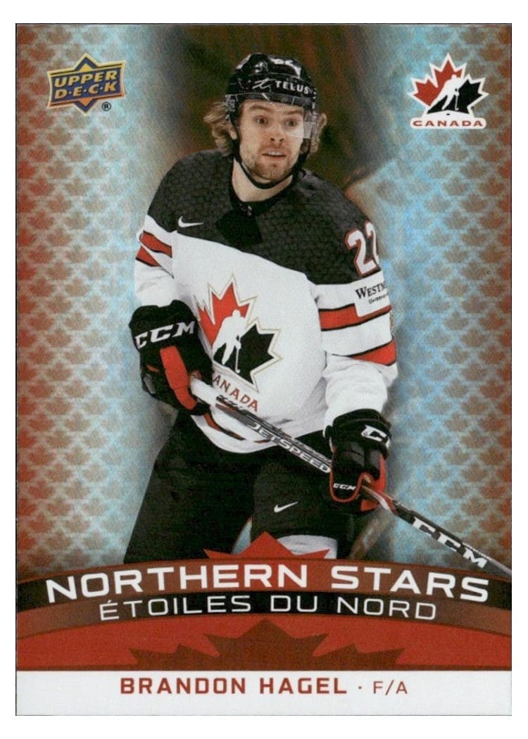 2025-26 Tim Hortons Team Canada Olympic Hockey Northern Stars Brandon Hagel #NS-6 card
