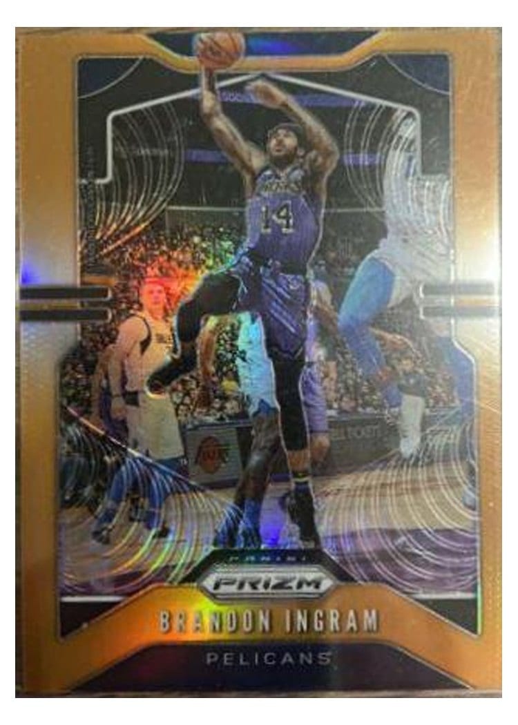 2019-20 Panini Prizm Base Set Brandon Ingram Orange Prizm #241 card