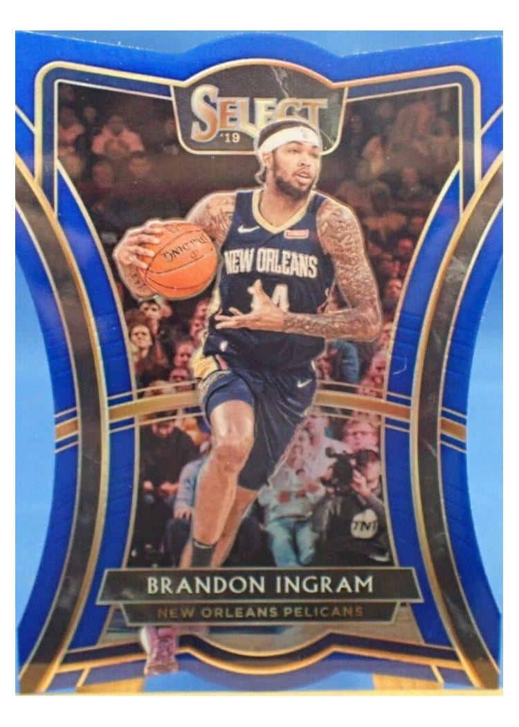 2019-20 Panini Select Base Set Brandon Ingram Die Cut Blue Prizm #114 card