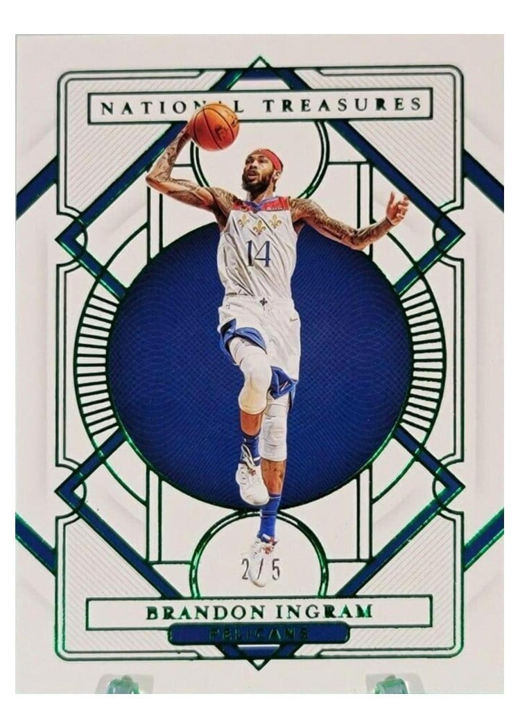 2020-21 Panini National Treasures Base Set Brandon Ingram #100 card