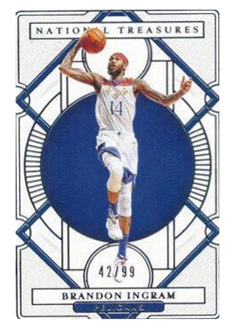 2020-21 Panini National Treasures Base Set Brandon Ingram #100 card