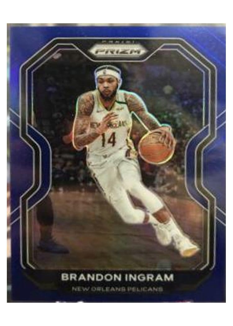 2020-21 Panini Prizm Base Set Brandon Ingram Blue Prizm #145 card