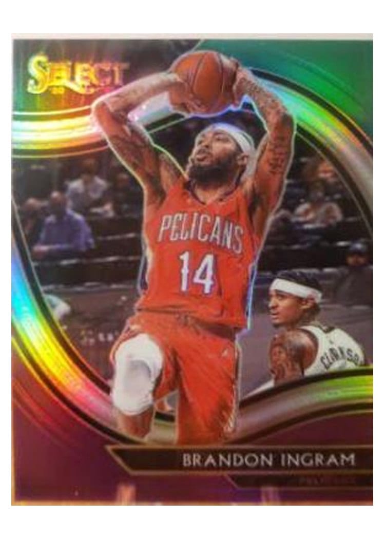 2020-21 Panini Select Base Set Brandon Ingram Green White Purple #215 card