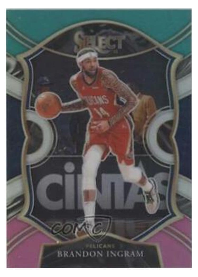 2020-21 Panini Select Base Set Brandon Ingram Teal White Pink #53 card