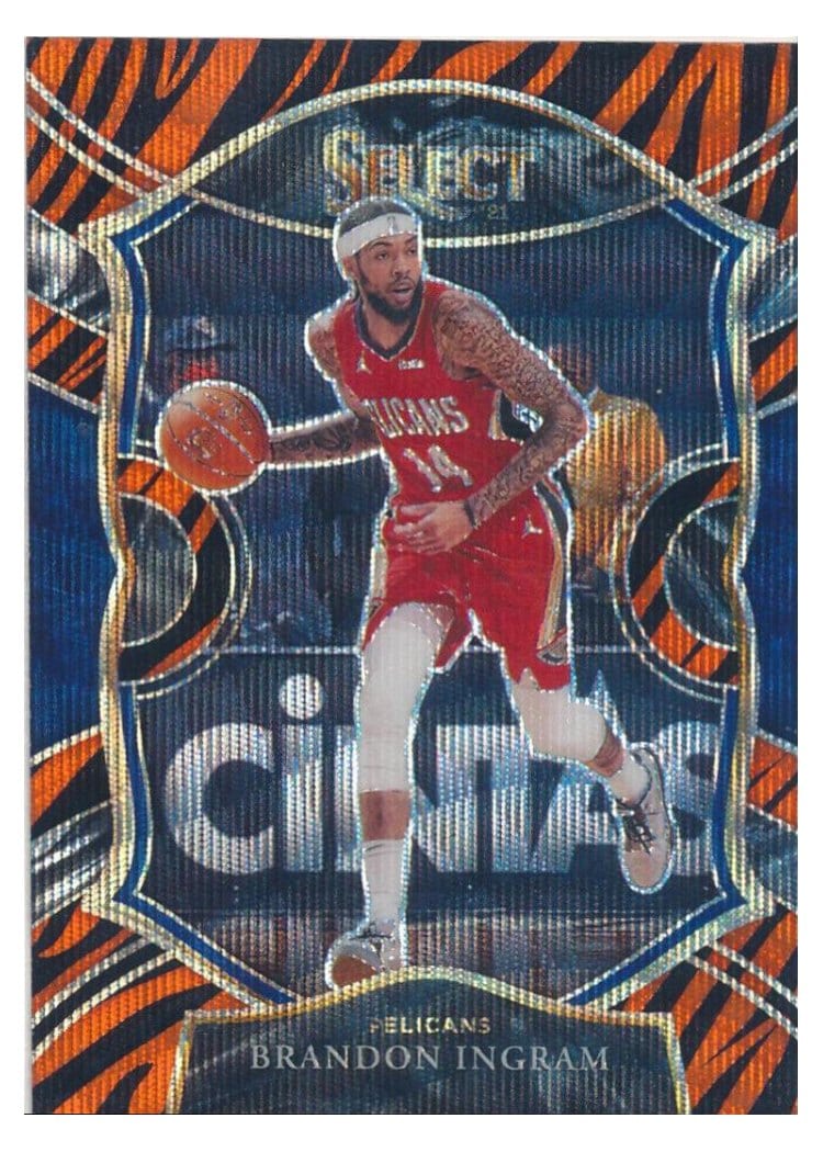 2020-21 Panini Select Base Set Brandon Ingram Tiger Prizm #53 card