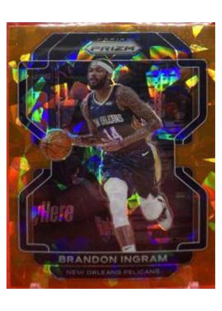 2021-22 Panini Prizm Base Set Brandon Ingram Orange Ice Prizm #9 card