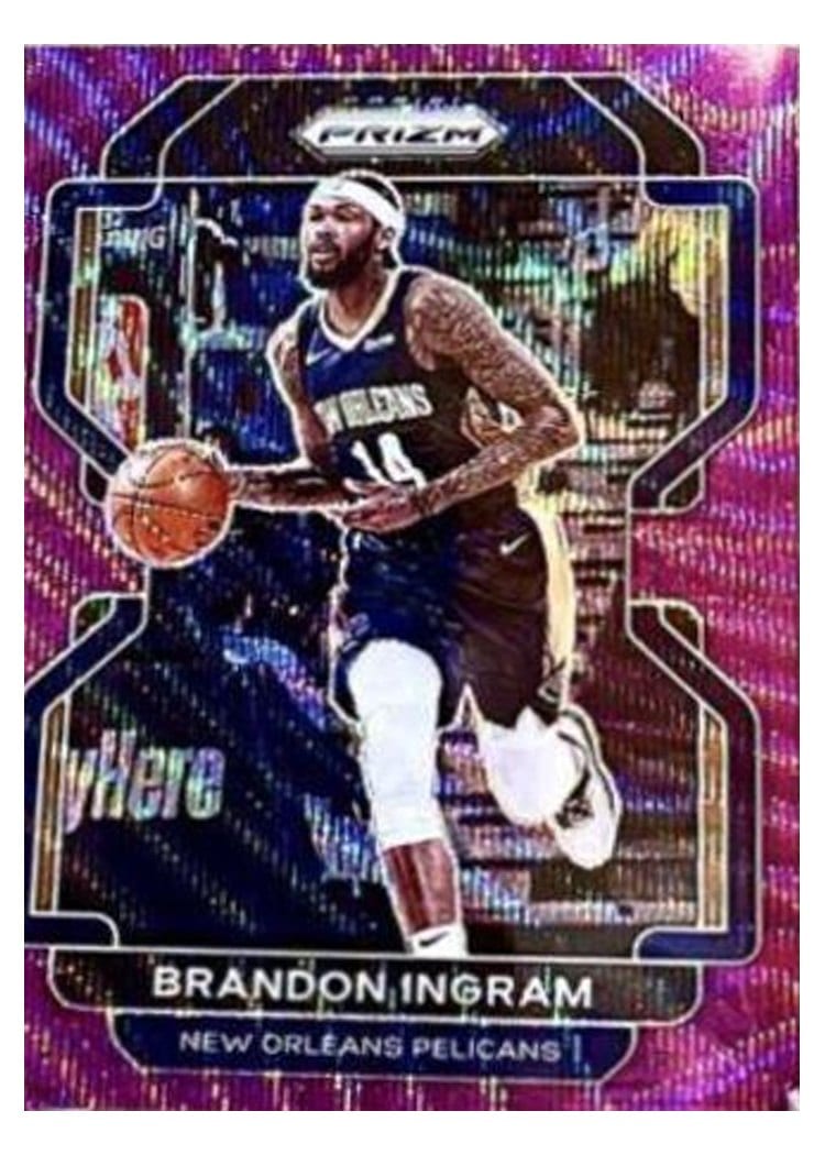 2021-22 Panini Prizm Base Set Brandon Ingram Purple Wave #9 card