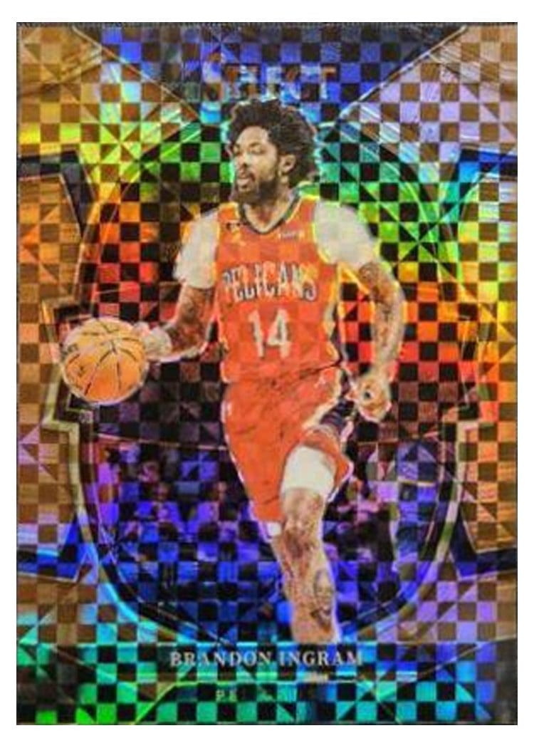 2022-23 Panini Select Base Set Brandon Ingram Copper Plaid Prizm #59 card
