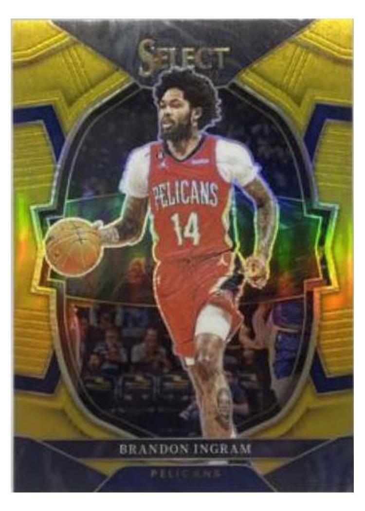 2022-23 Panini Select Base Set Brandon Ingram Gold Prizm #59 card
