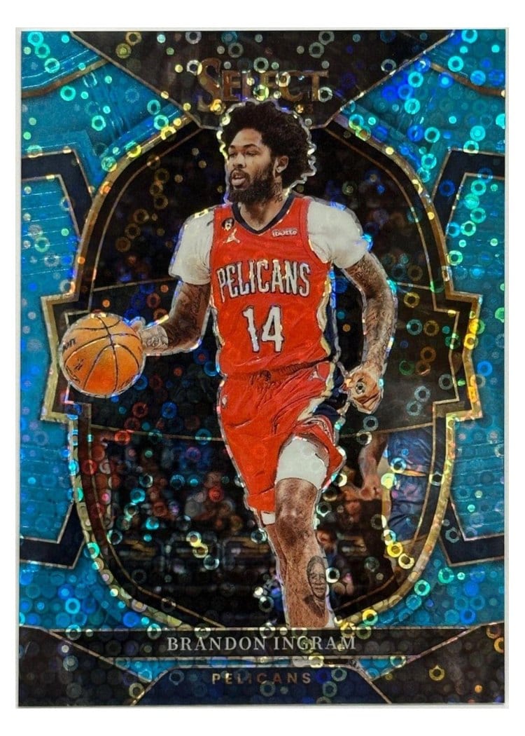 2022-23 Panini Select Base Set Brandon Ingram Light Blue Disco Prizm #59 card