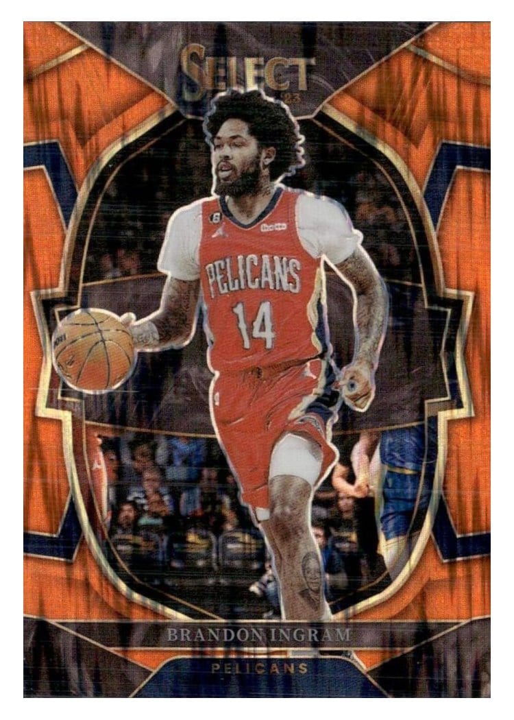 2022-23 Panini Select Base Set Brandon Ingram Orange Flash Prizm #59 card
