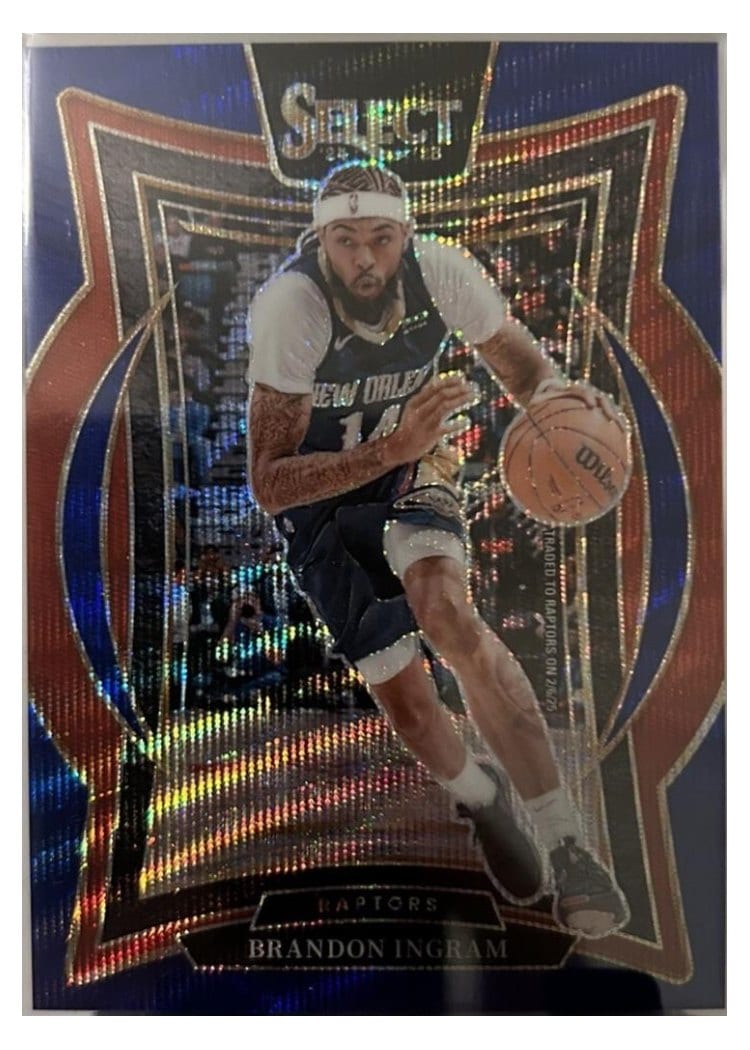 2024-25 Panini Select Base Set Brandon Ingram White Disco Prizm #44 card