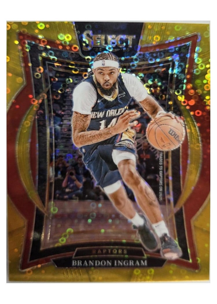 2024-25 Panini Select Base Set Brandon Ingram Gold Disco Prizm #44 card