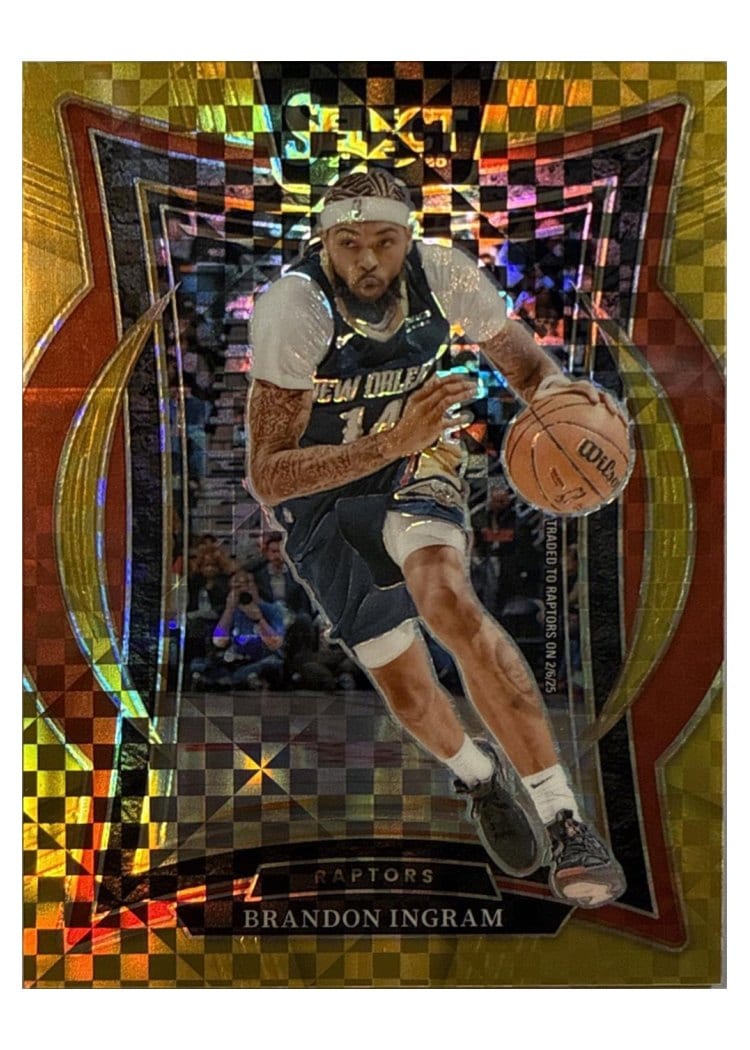 2024-25 Panini Select Base Set Brandon Ingram Gold Prizm #44 card