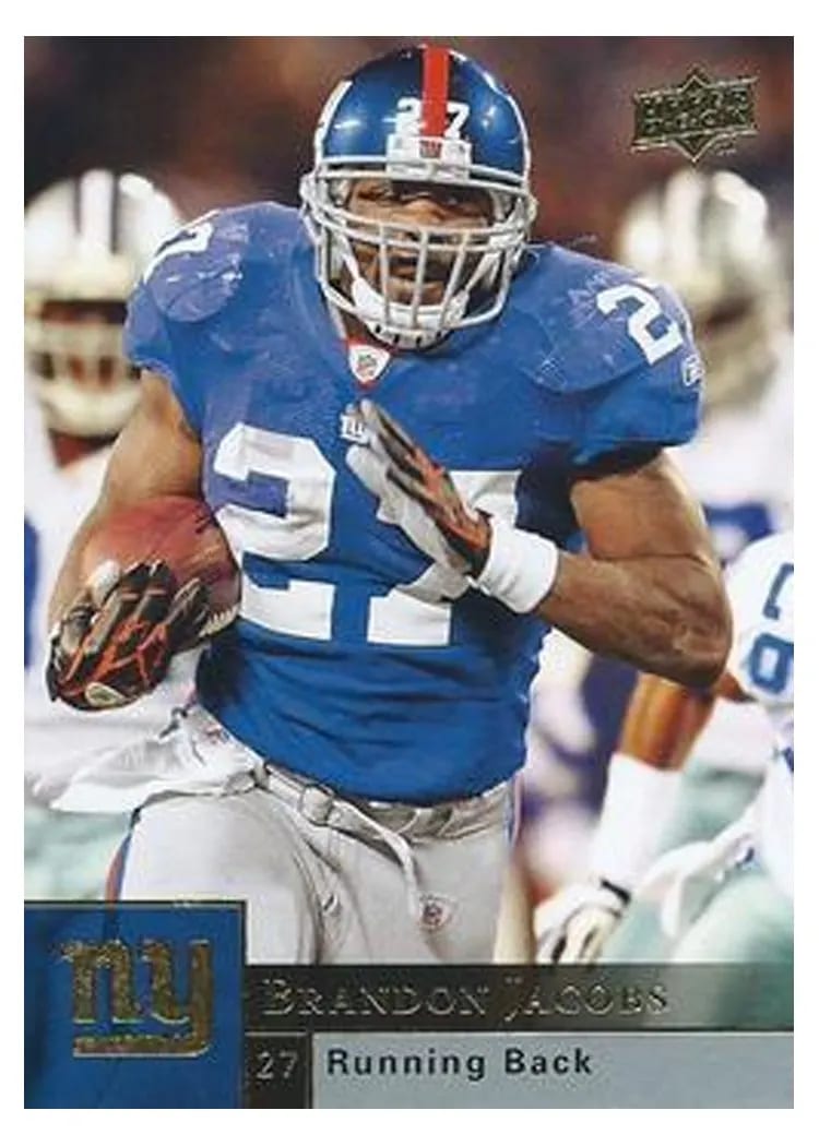 2009 Upper Deck Brandon Jacobs #128 card