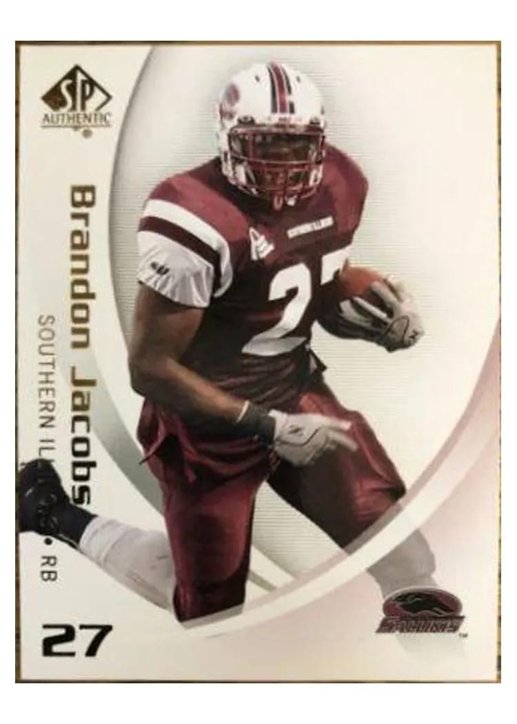 2010 SP Authentic Brandon Jacobs #10 card
