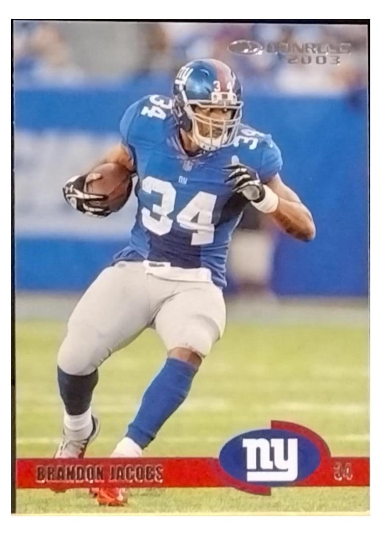 2023 Donruss Retro 2003 Brandon Jacobs #34 card