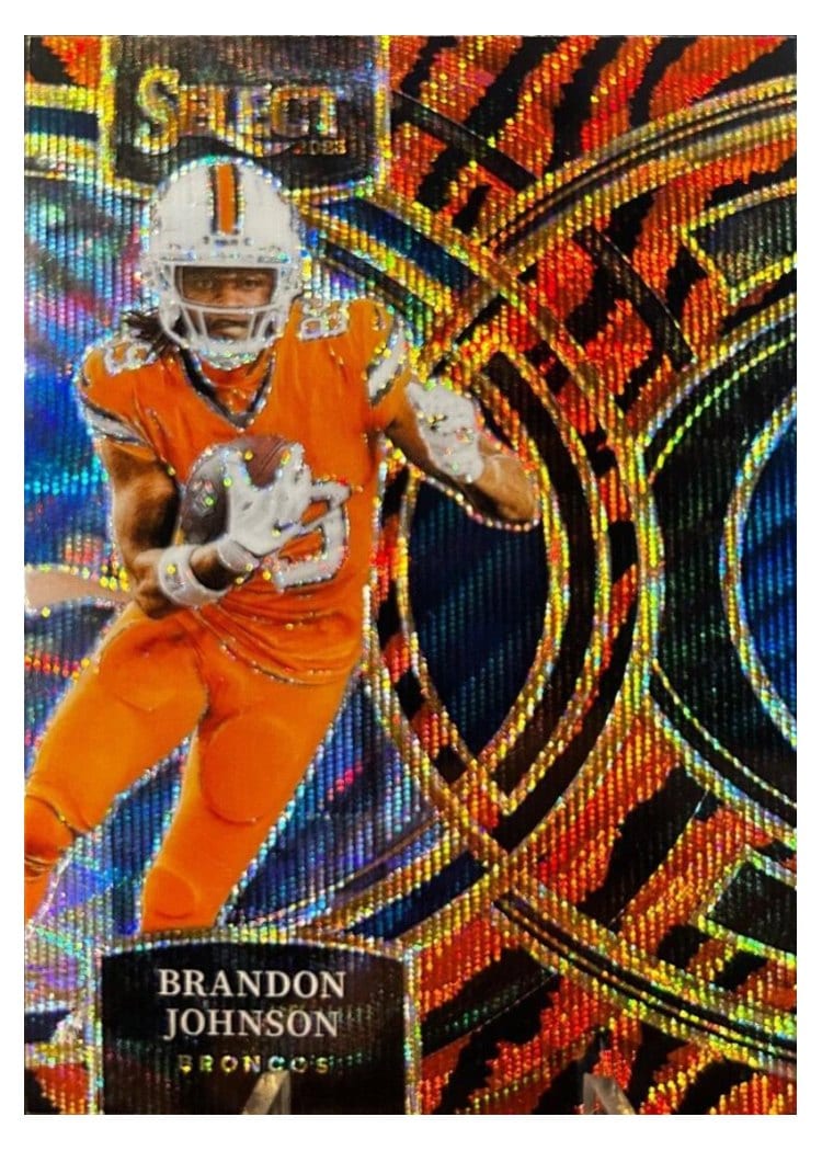 2023 Panini Select Base Set Brandon Johnson Tiger Prizm #189 card