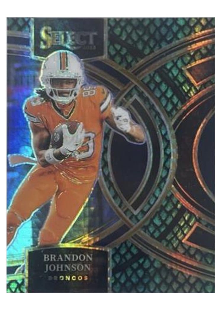 2023 Panini Select Base Set Brandon Johnson Dragon Scale Prizm #189 card