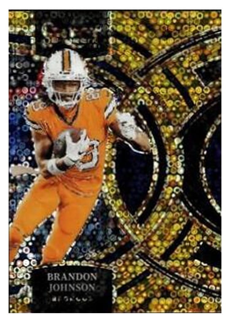 2023 Panini Select Base Set Brandon Johnson Disco Gold Prizm #189 card