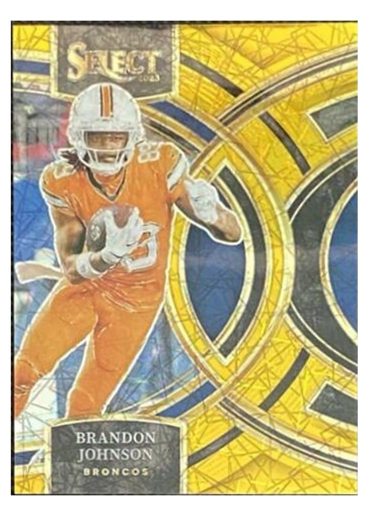 2023 Panini Select Base Set Brandon Johnson Gold Prizm #189 card