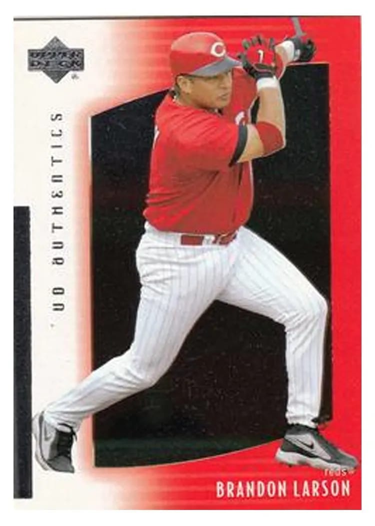 2003 UD Authentics Brandon Larson #30 card