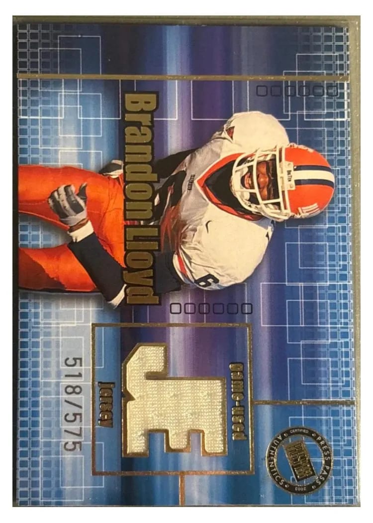 2003 Press Pass Brandon Lloyd card