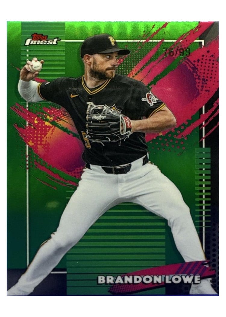 2026 Topps Finest Brandon Lowe Green Refractor #224 card