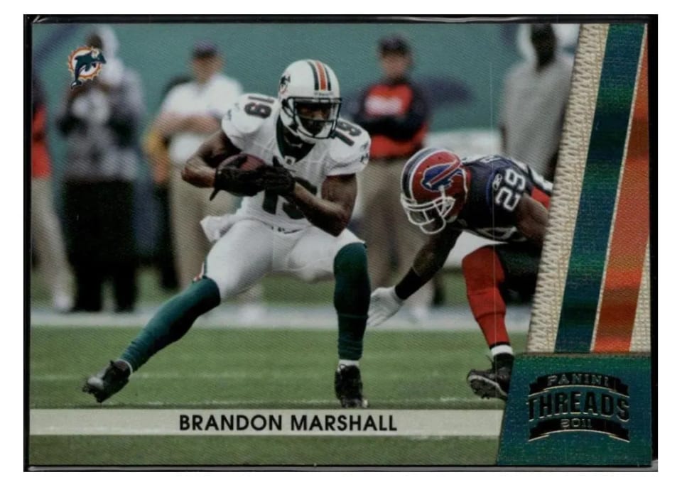 2011 Panini Threads Brandon Marshall #77 card