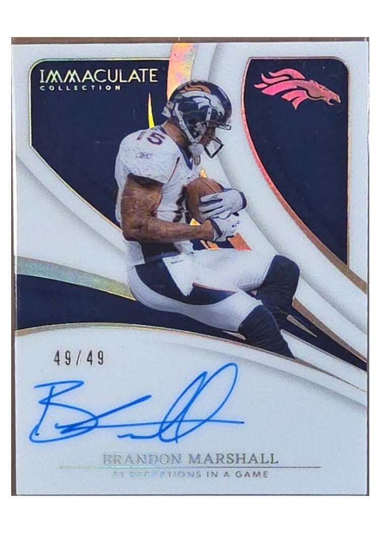2024 Panini Immaculate Collection Immaculate Records Brandon Marshall #17 card
