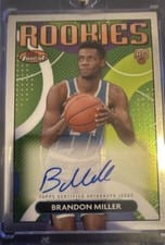 2023-24 Finest Rookie Finest Autographs Brandon Miller #RFA-BM card