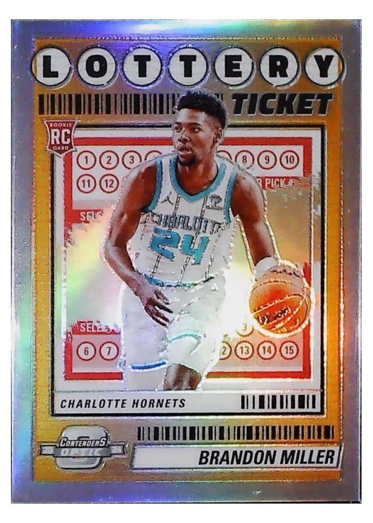 2023-24 Panini Contenders Optic Lottery Ticket Brandon Miller #8 card