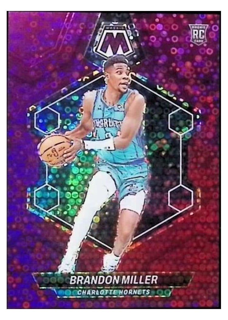 2023-24 Panini Mosaic Base Set Brandon Miller #202 card