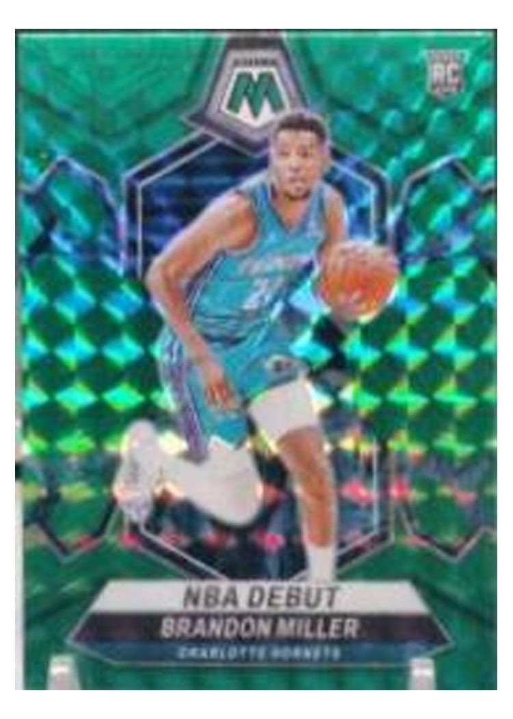 2023-24 Panini Mosaic Base Set Brandon Miller Green #252 card