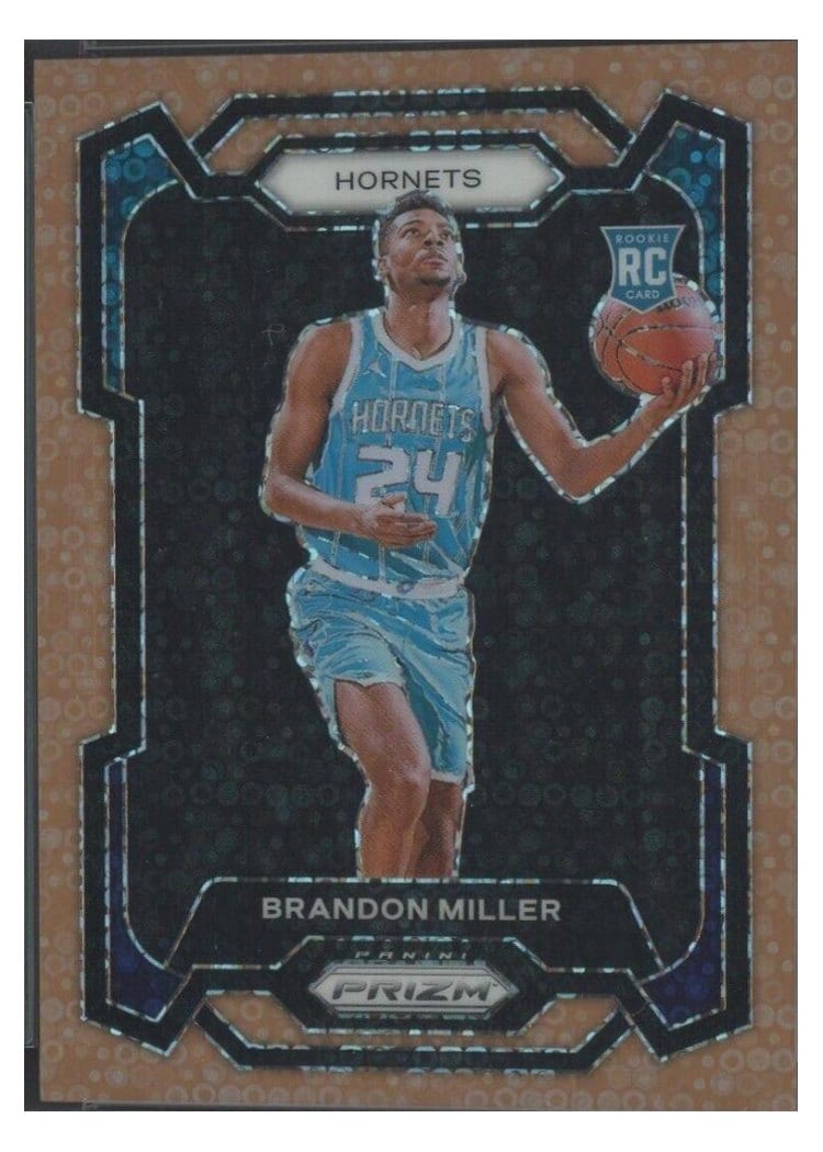 2023 Panini Prizm Brandon Miller Fast Break Bronze #152 card