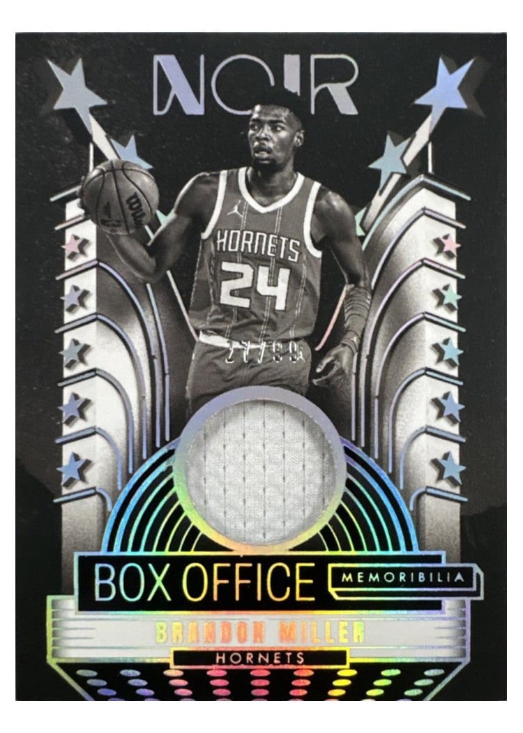 2024-25 Panini Noir Box Office Memorabilia Set Brandon Miller #11