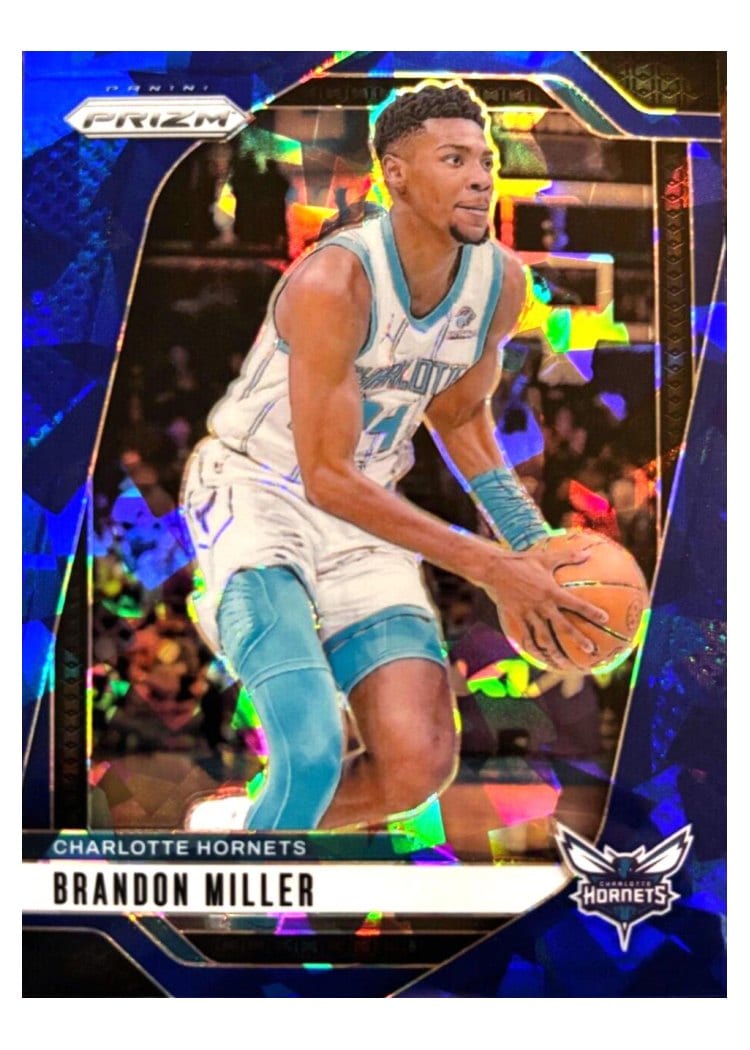 2024-25 Panini Prizm Base Set Brandon Miller Blue Ice #109 card