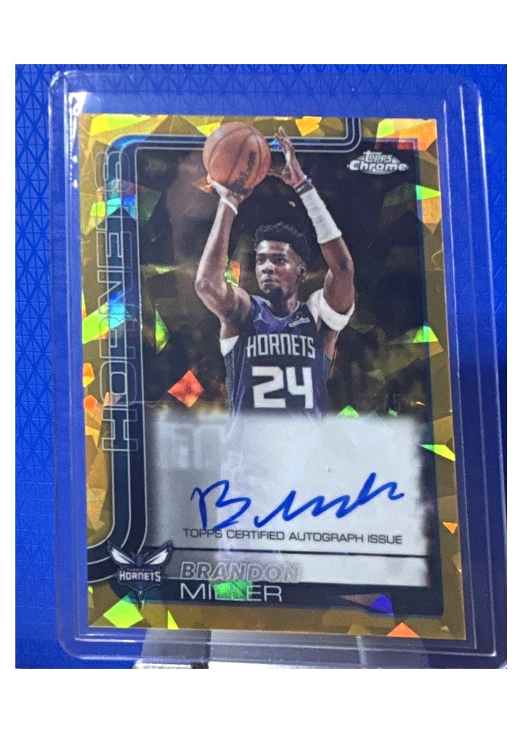 2024-25 Topps Chrome Topps Chrome Autographs Brandon Miller #TCA-BM card