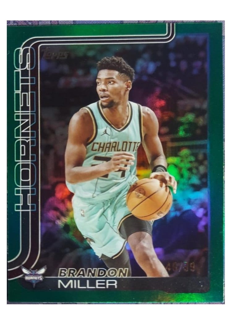 2025-26 Topps Base Set Brandon Miller Holo Green Foil #68 card