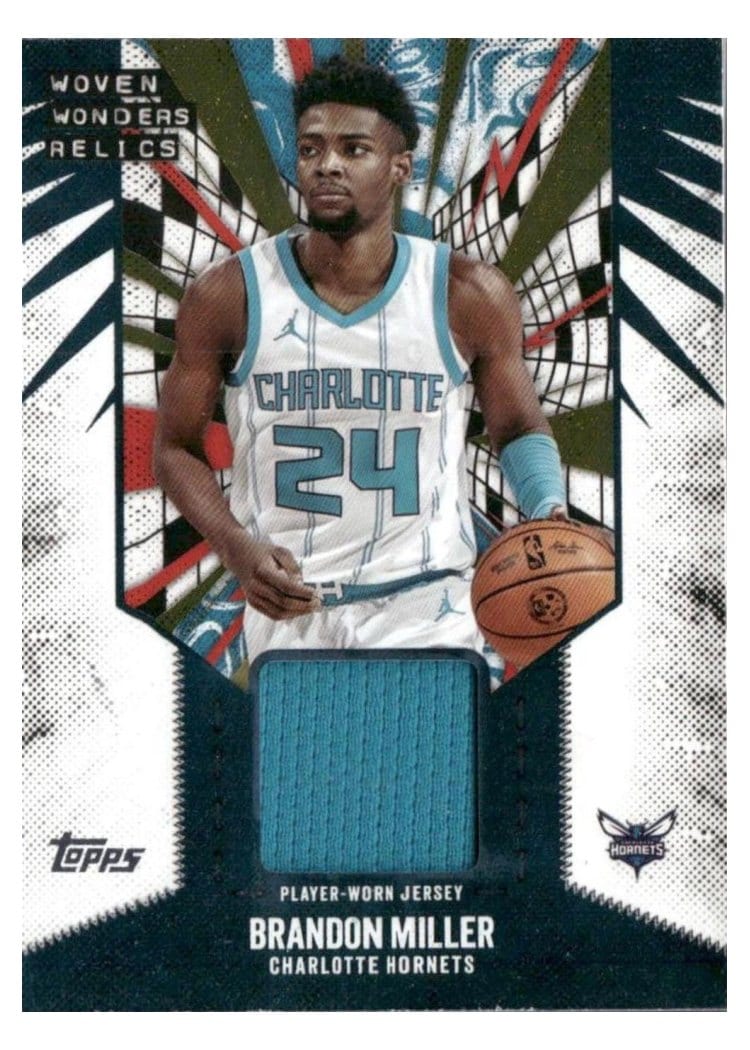 2025-26 Topps Woven Wonders Relics Brandon Miller #WW-BM card