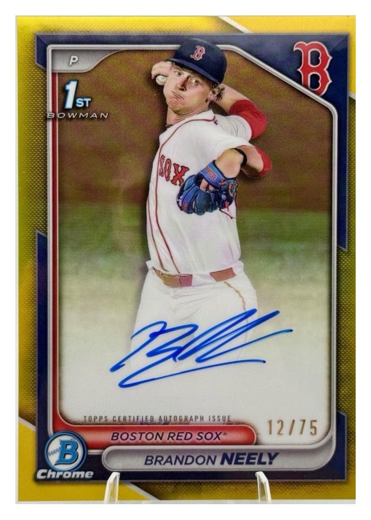 2024 Bowman Draft Chrome Prospect Autographs Brandon Neely #CPA-BN card