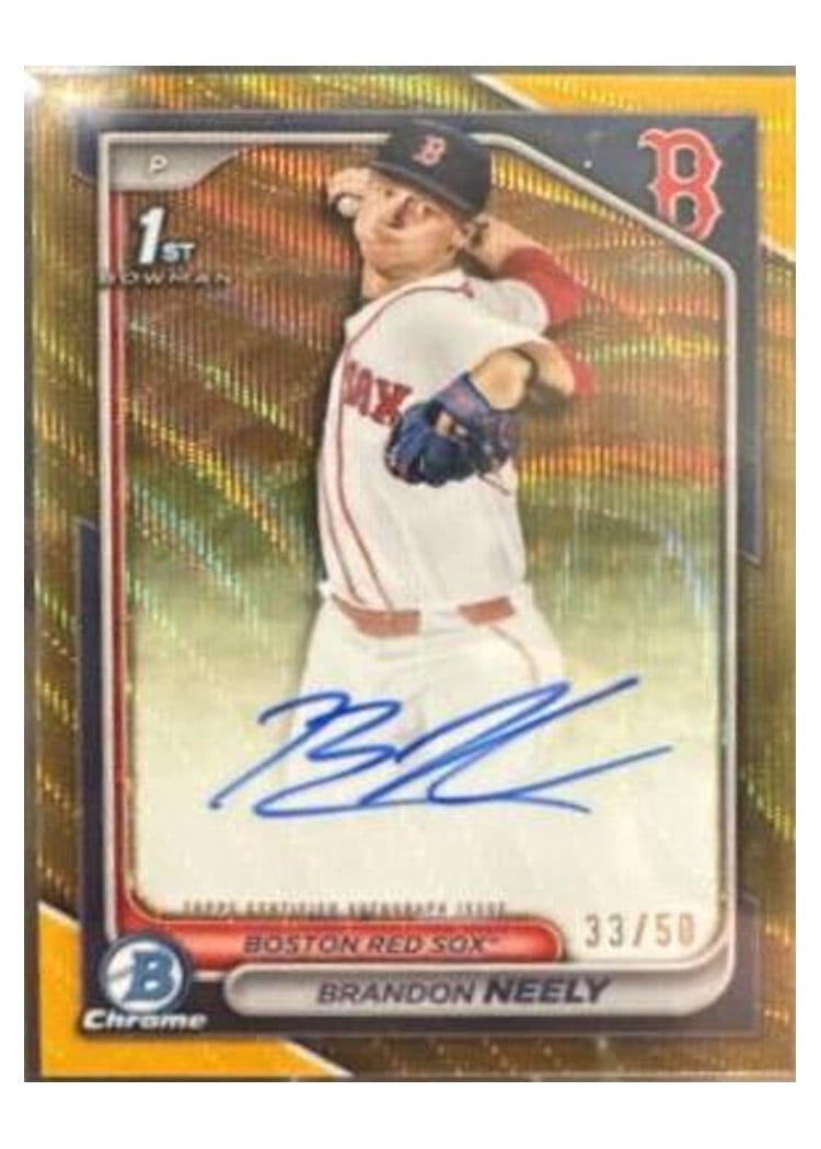2024 Bowman Draft Chrome Prospect Autographs Brandon Neely #CPA-BN card