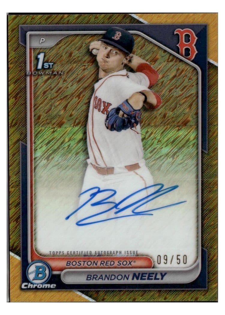 2024 Bowman Draft Chrome Prospect Autographs Brandon Neely #CPA-BN card