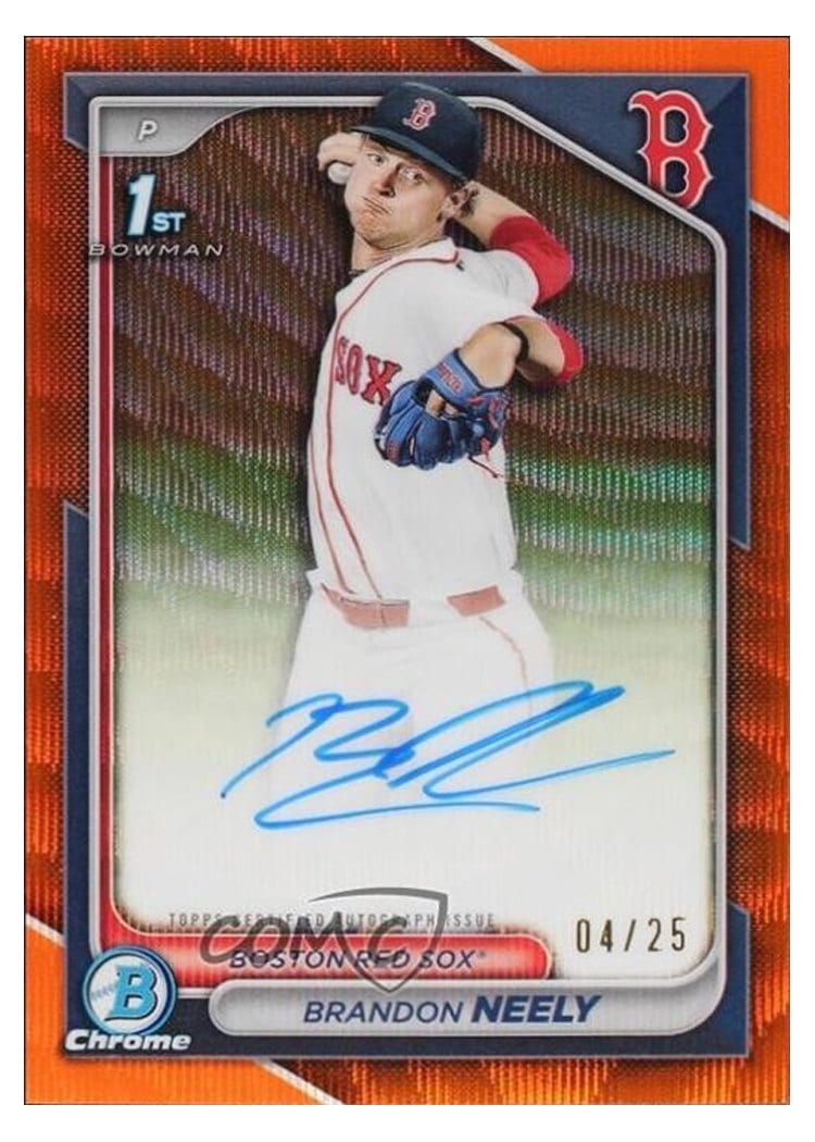 2024 Bowman Draft Chrome Prospect Autographs Brandon Neely #CPA-BN card