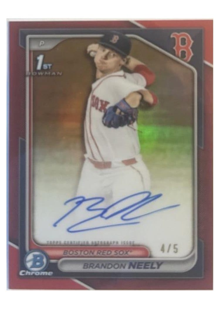 2024 Bowman Draft Chrome Prospect Autographs Brandon Neely #CPA-BN card