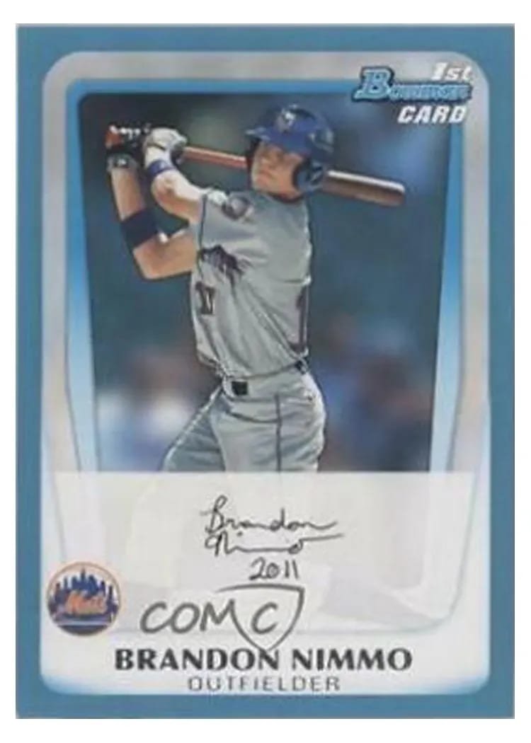 2011 Bowman Draft Prospects Brandon Nimmo #BDPP63 card