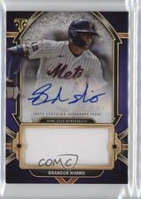 2024 Topps Triple Threads Autograph Single Jumbo Relics Brandon Nimmo #AJR-BN card