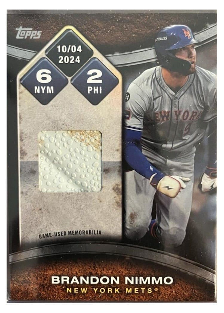 2025 Topps Rounding the Bases Relics Brandon Nimmo #RTB-NIM card